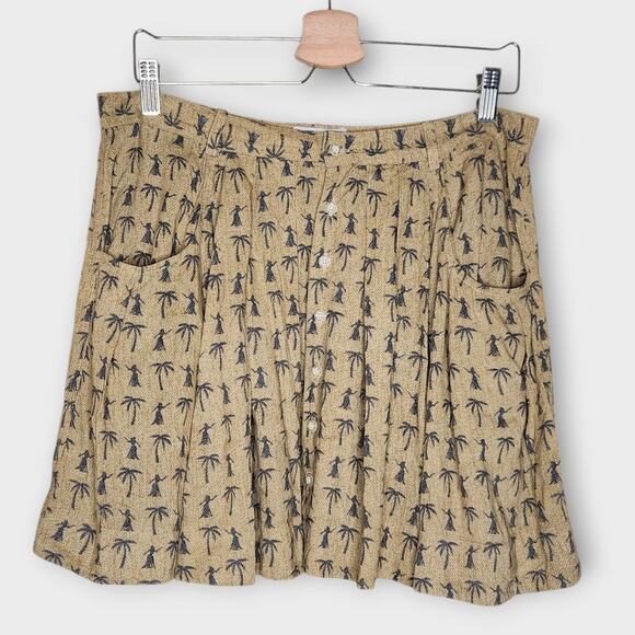 Opening Ceremony Reyn Spooner Button Down Skirt Hula Girl Women's Large - Picture 1 of 5